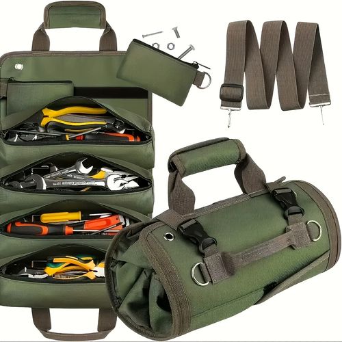 Heavy-duty sail-rolling tool bag
