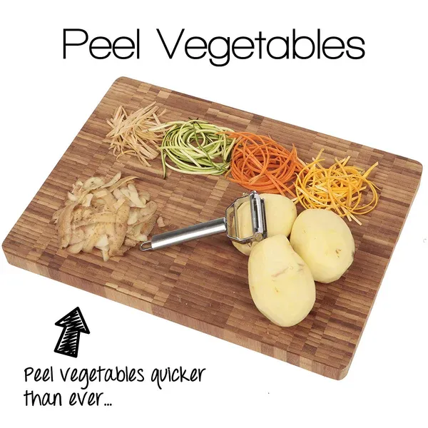 Multifunctional stainless steel peeler
