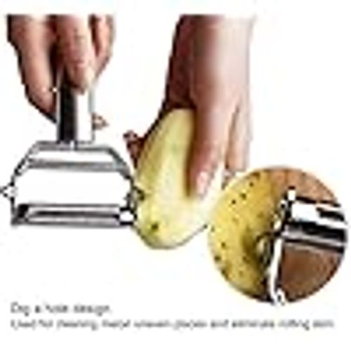 Multifunctional stainless steel peeler
