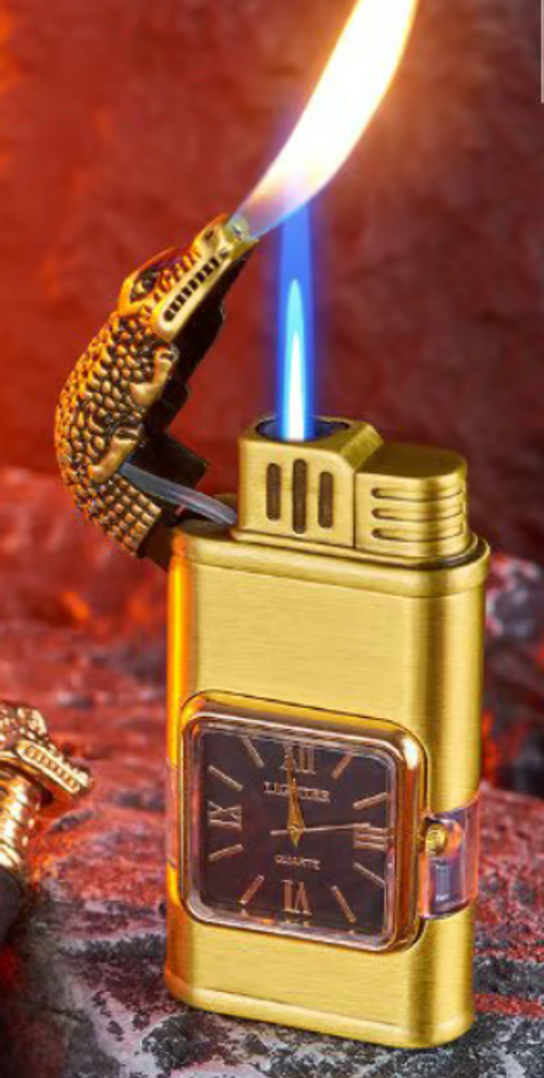 Windproof Lighter Vintage Watch Bezel Jet flame Torch🔥BUY 2 FREE SHIPPING