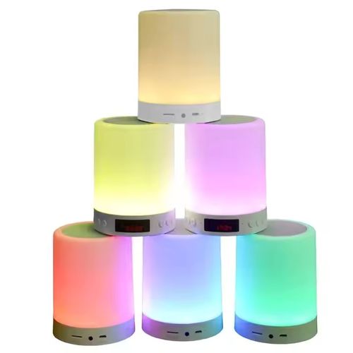 Smart bluetooth speaker with clapping light and color touch light