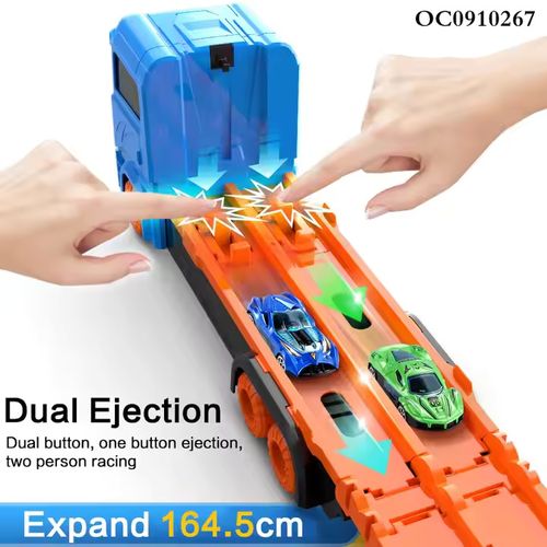 Ejection Folding Metal Transport Storage Container 3 Layer Truck Model Car Mini Car Children Alloy Die Casting Toy