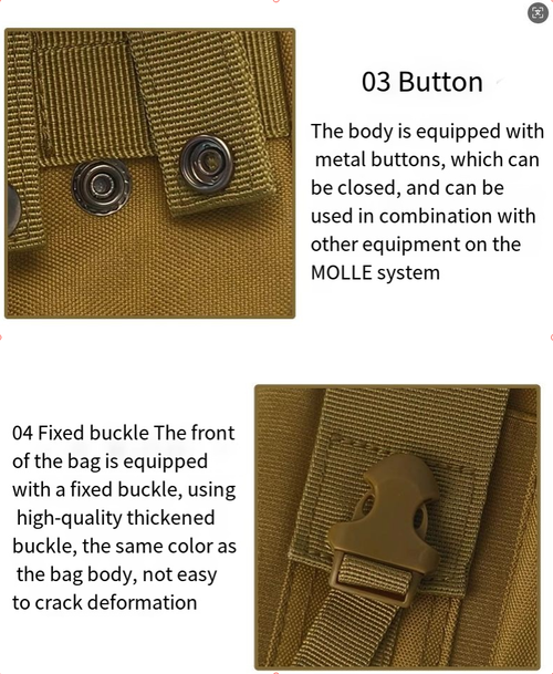 Outdoor sports waist bag tactical military camouflage multi-functional tool mobile phone waist bag riding accessories war pocket bag