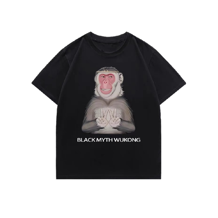 Little Monkey-Black - Black Myth : Wukong Short-Sleeve