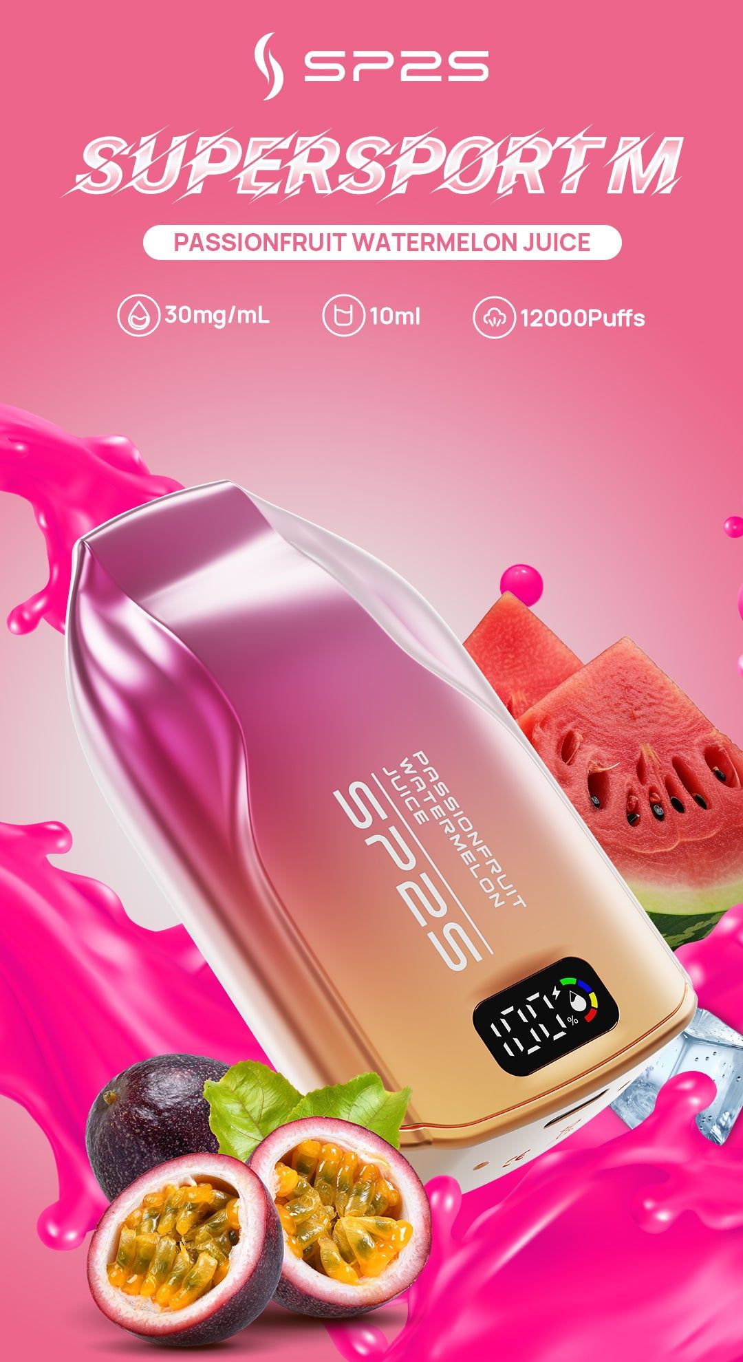 澳洲 SP2s 9000 口一次性電子煙 果味豐富