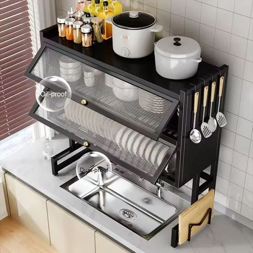 Hot Selling 🔥Large kitchen drain rack with doors