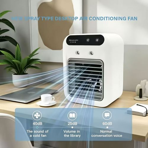 Portable Air Conditioner.Powerful motor, ultra-quiet operation, 2 wind speed modes.