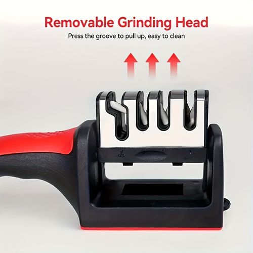 Professional 4-Stage Knife Sharpener - Restore Blades in Seconds