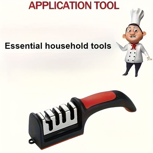 Professional 4-Stage Knife Sharpener - Restore Blades in Seconds