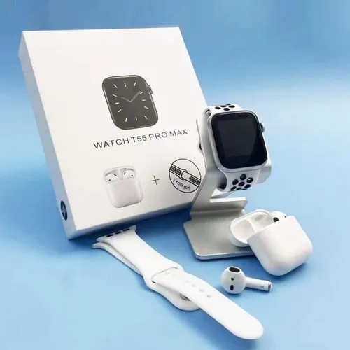 2025 New T55 Pro Max Smartwatch + Bluetooth Earphones