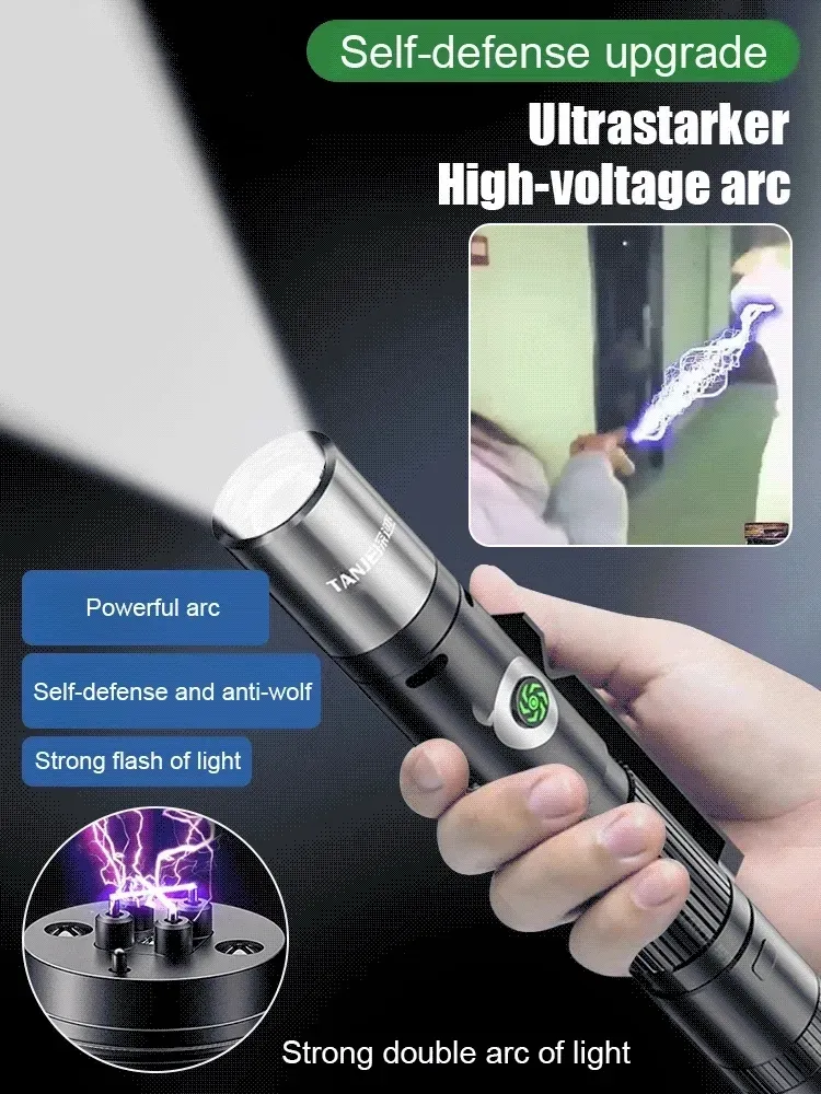 Arc Electric Shock Self Defense Flashlights