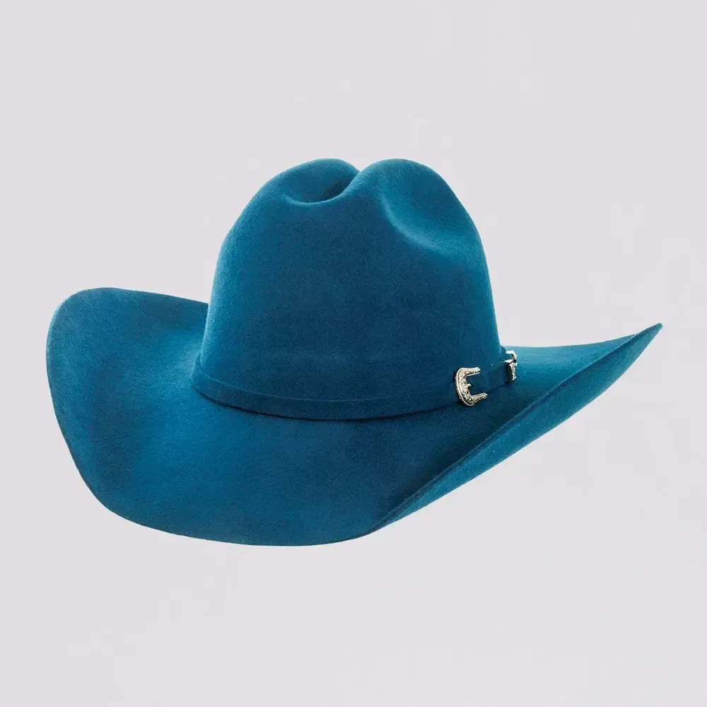 Cattleman | Womens Felt Cowgirl Hat with Western Hat Band-Sapphire