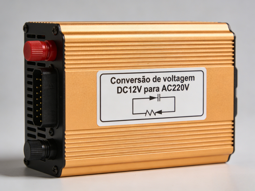 Inversor fotovoltaico de onda corrigida de alta potência com conversão de 12V para 220V inteligente, fonte de alimentação de alta potência com conversão de 12V para 220V para uso doméstico, inversor para veículos