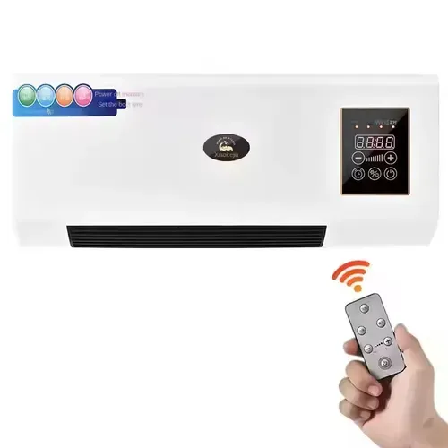 1800W Dual Purpose Wall Mounted Electric Heater Cold Warm Air Blower and Hot Bedroom Heater