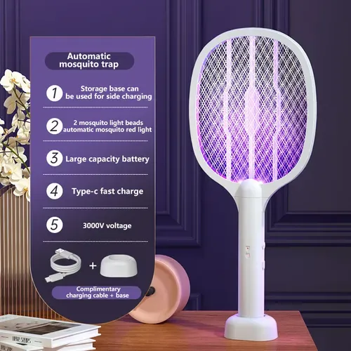 🔥2-in-1 Electric Swatter & Night Mosquito Killing Lamp🔥