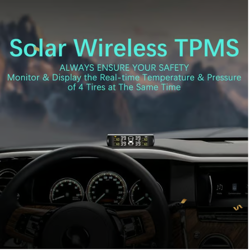 Solar Power Car Tire Pressure Monitoring Tool