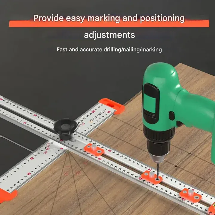 🌈DrillRuler - 2 in 1 Drill Positioning Ruler🌈