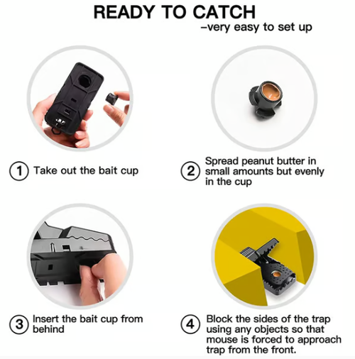 ✨ NEW Quick Effective Sanitary Safe Mouse Trap Catcher🔥（Four packs）🎁
