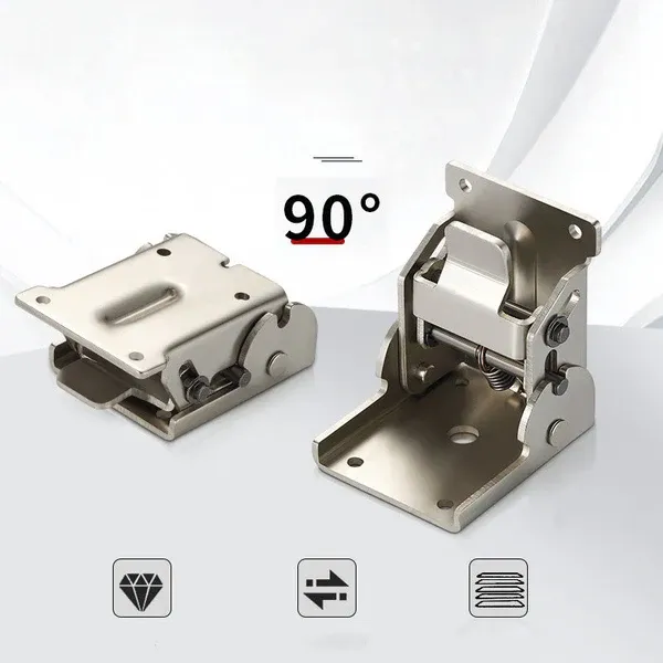 🔥90 Degrees Self-locking Folding Hinge Anti-corrosion Invisible Connector🔥