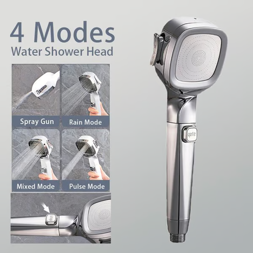 🎁 - 4-mode Handheld Pressurized Shower Head with Pause Switch