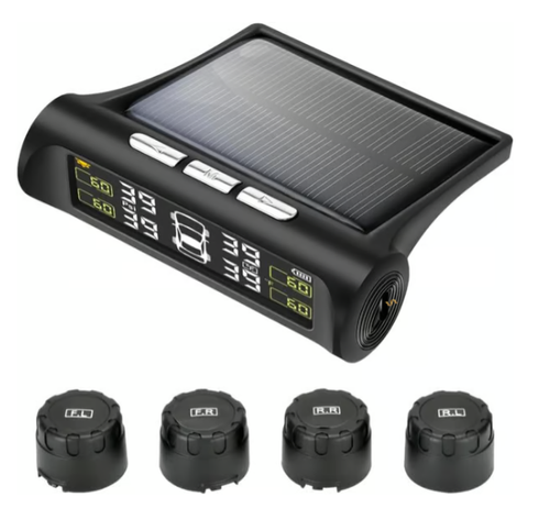 Solar Power Car Tire Pressure Monitoring Tool