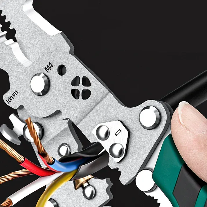 🌟Multifunctional Foldable Wire Stripping Scissors with Electrical Test