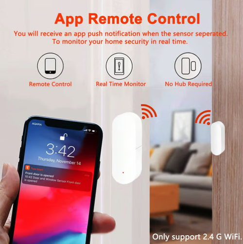 Wireless WiFi Smart Door Sensor Detector Alarm