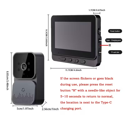 🎁Video Doorbell Wireless WIFI Remote Home Surveillance Video Intercom Night Vision