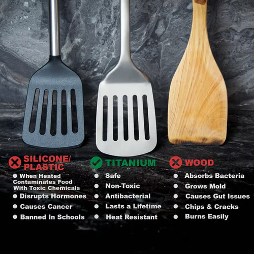 ✅ Pure Titanium Spatula （A handful）