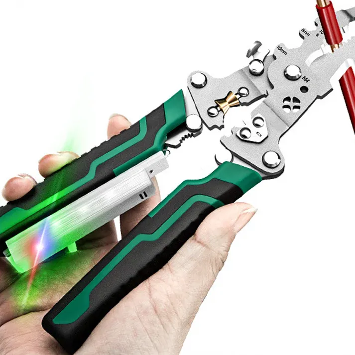 🌟Multifunctional Foldable Wire Stripping Scissors with Electrical Test