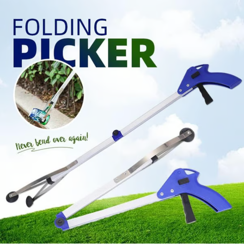 oldable long handle aluminum alloy object picker