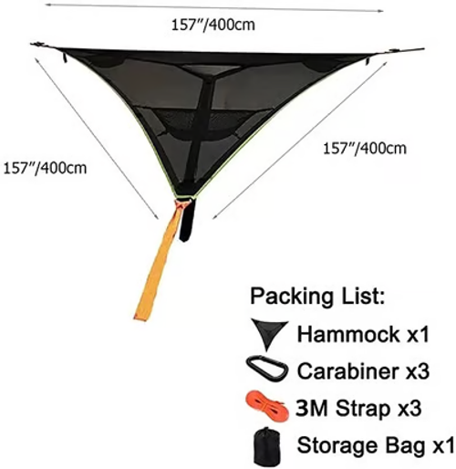 🔥Patented 3 Point Design - Multi-Person Hammock🔥
