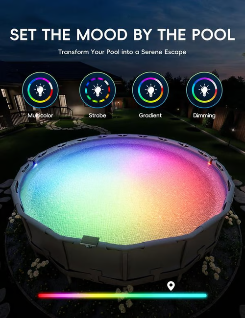 🌟 GAME® New Series — Poolside Solar Light for Swimming Pool ✨