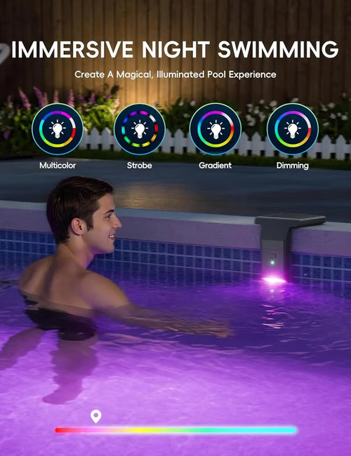 🌟 GAME® New Series — Poolside Solar Light for Swimming Pool ✨