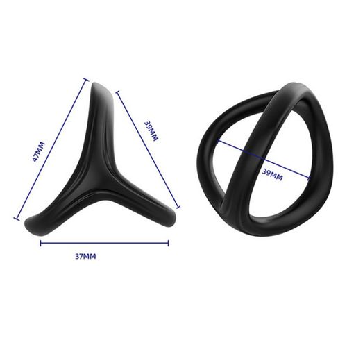 KY24- Ring Set for Men Silicone Cock Rings & Penis Sleeve for Erection