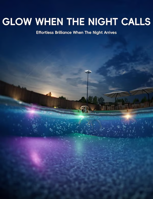 🌟 GAME® New Series — Poolside Solar Light for Swimming Pool ✨