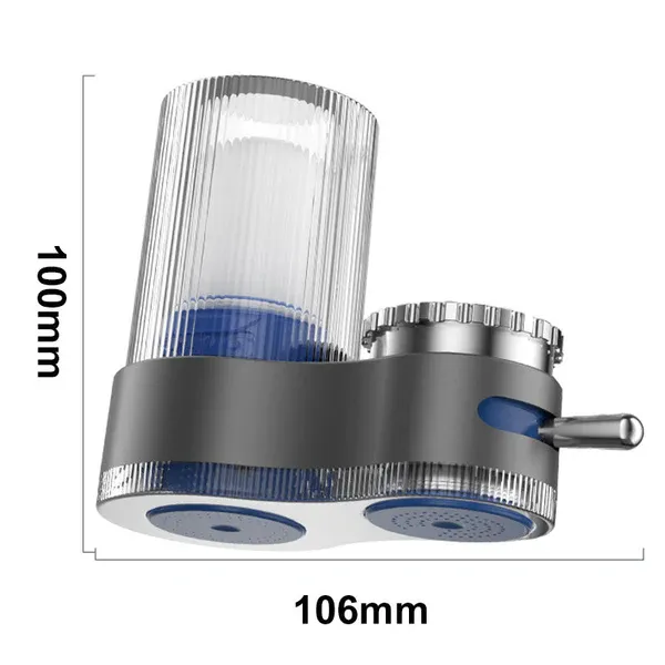 ✨💧Filter cartridge with adapter can be washed again and again faucet water purifier