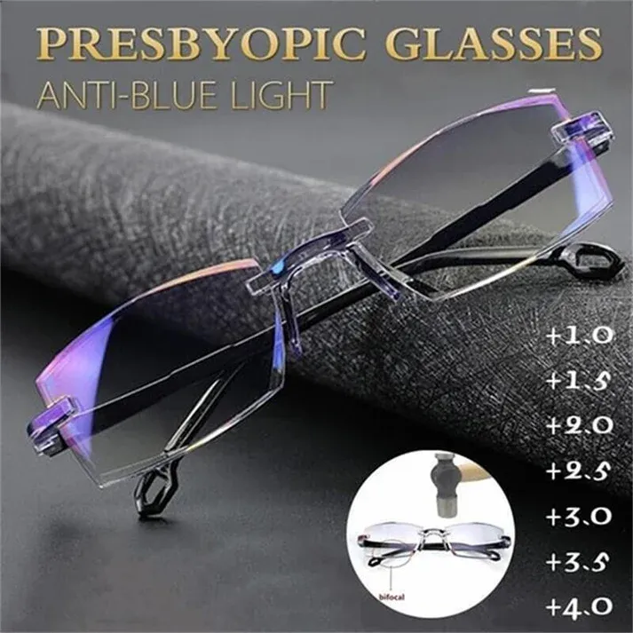 🔥 Special Price 50% OFF🔥Sapphire High Hardness Anti Blue Light Intelligent Dual Focus Reading Glasses