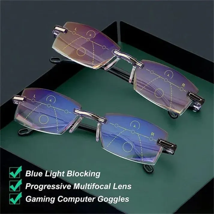 🔥 Special Price 50% OFF🔥Sapphire High Hardness Anti Blue Light Intelligent Dual Focus Reading Glasses