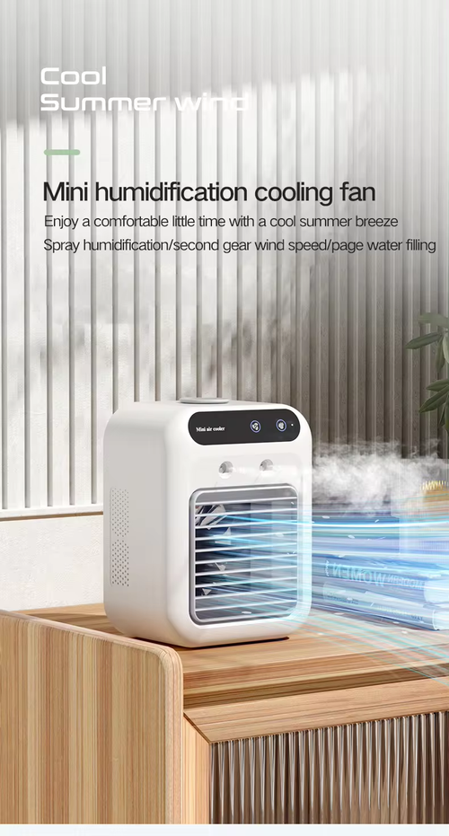 ⏰Desk Spray Fan Rechargeable Evaporative Air Cooler Personal Humidifier Portable Air Conditioner Fan