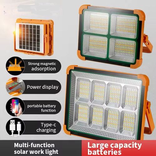 Outdoor Landscape Performance Garden 120W Equivalent 160Led Rechargeable Solar Led Flood Lights