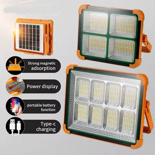 Outdoor Landscape Performance Garden 120W Equivalent 160Led Rechargeable Solar Led Flood Lights