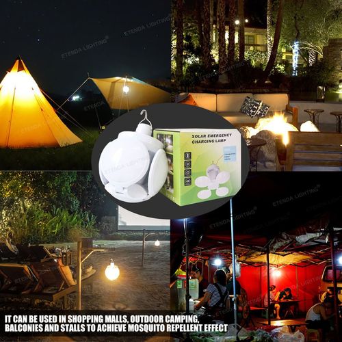 Portable Foldable Solar Bulb Emergency Solar Light Usb Rechargeable Camping Bulb Light
