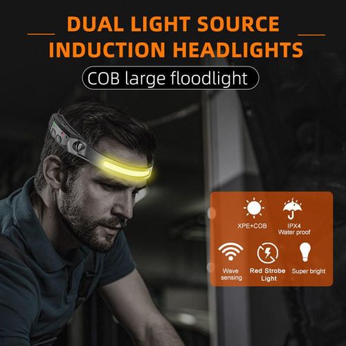 Hot Sale Outdoor Rechargeable Zoom Led Headlamp Motion Sensor Usb Led Headlight For Hunting Fishing