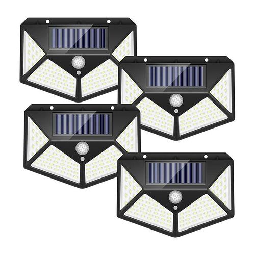 100 LED Solar Light PIR Motion Sensor Outdoor Solar Lamp Wall Light Solar Sunlight Powered Wall Garden light