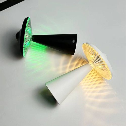 RGB Night Light Bar Mushroom Desk Lamp Restaurant Dimmer Rechargeable LED Table Lamp
