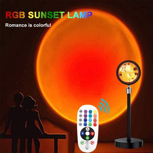 2025 New High Quality Sunset Projector Lamp LED Sunset 180 Degree Rotation Projection Light Lamp for Home Decoration