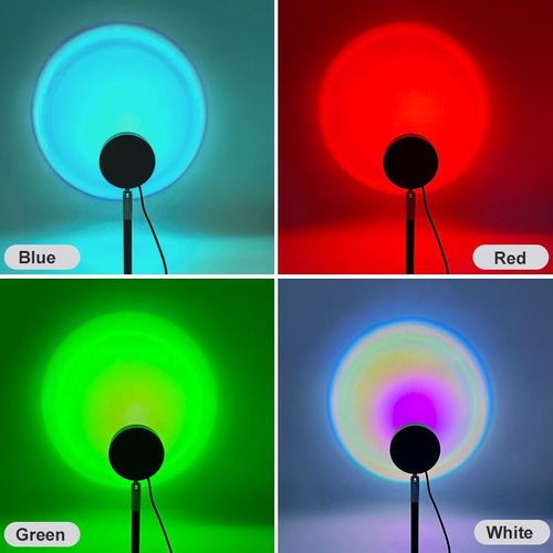 2025 New High Quality Sunset Projector Lamp LED Sunset 180 Degree Rotation Projection Light Lamp for Home Decoration