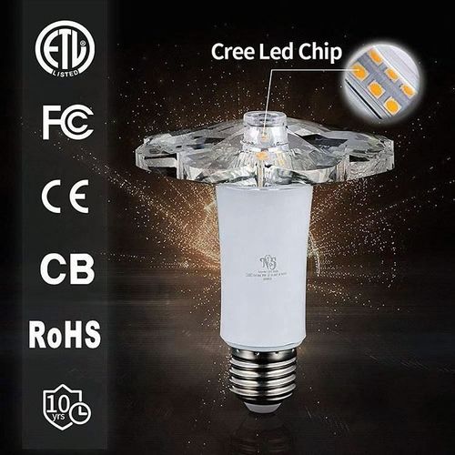LED Light Bulbs 3000k Warm White Energy Efficient E26-E27 Medium Screw Base Flower Of Chinese Redbud Shape Led Crystal Lamp Bulb