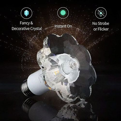 LED Light Bulbs 3000k Warm White Energy Efficient E26-E27 Medium Screw Base Flower Of Chinese Redbud Shape Led Crystal Lamp Bulb